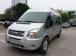 Cho thuê xe 16 chỗ Ford transit trắng theo tháng giá rẻ 