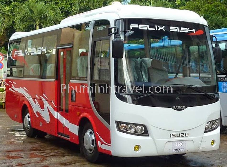 Cho thuê xe Isuzu Samco 29 chỗ giá rẻ